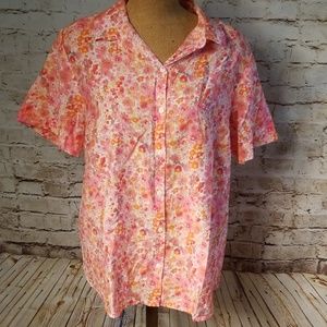 White Stag XL short sleeve blouse
